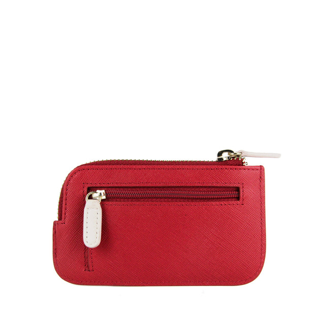 Red leather clearance coin purse