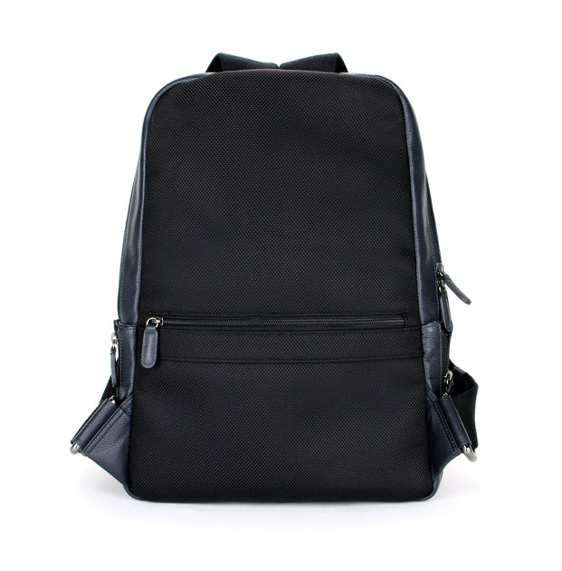 Mens genuine hot sale leather backpack