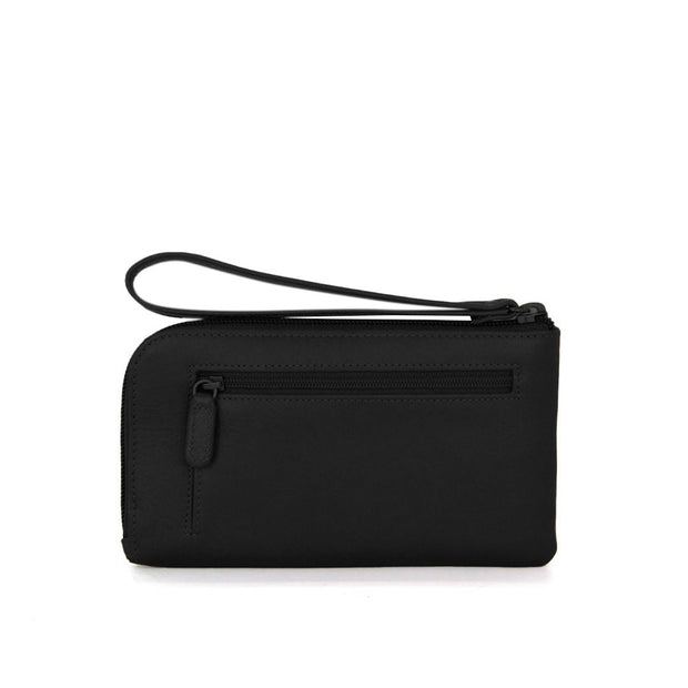 Picard Breve Ladies  Zip Down Leather Wallet (Black)