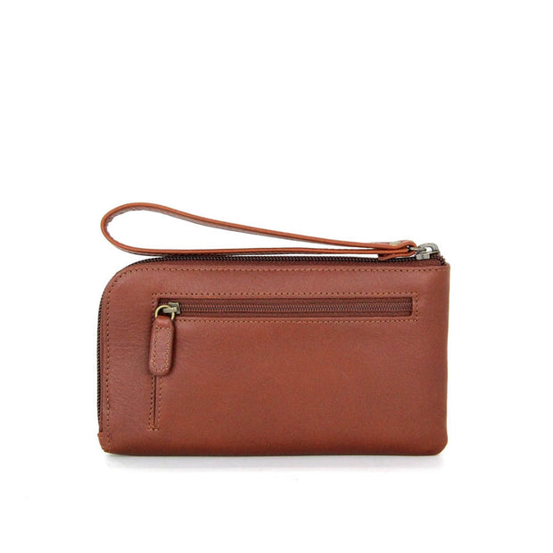 Picard Breve Ladies  Zip Down Leather Wallet (Tan)