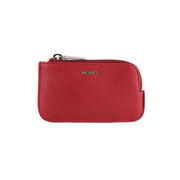 Picard Lauren Leather Coin Pouch with  Key Ring (Red)