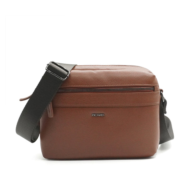 Picard Kiel Men's Leather Shoulder Bag (Cognac Brown)