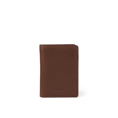 Picard Brooklyn Men's Trifold Leather Wallet With Coin Compartment (Brown)