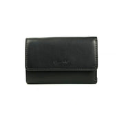 Picard Brooklyn Men's Trifold Leather Wallet with Key Holder( Black)