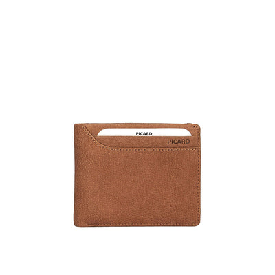 Picard Buffalo Men's Flap Wallet with Card Window (Tan)