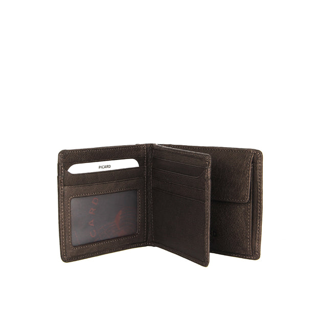 Picard Buffalo Men's Bifold Leather Wallet (Cafe)