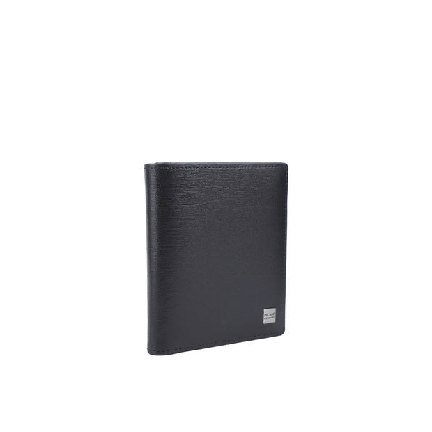 Picard Clarke Men's Bifold Leather Wallet with Card Window (Black)