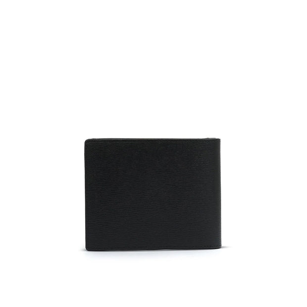 Picard Callum Men's Leather Wallet with Card Slot and Coin Compartment(Black)
