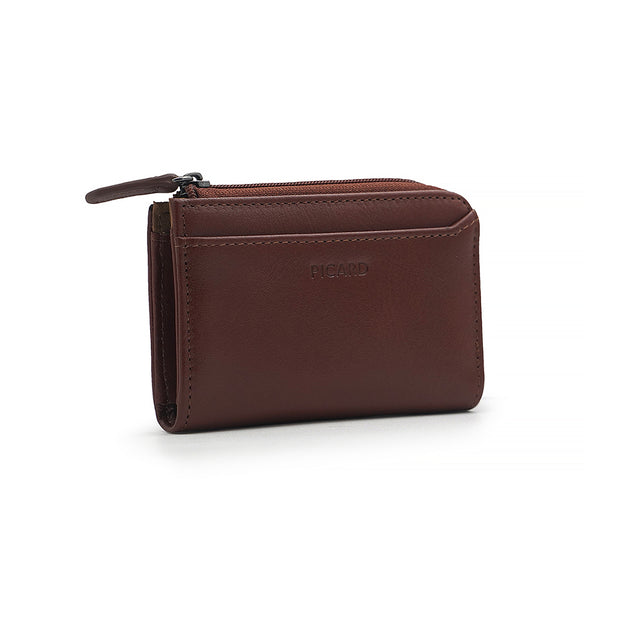 Picard Casablanca Leather Coin Pouch with Key Ring (Tan)