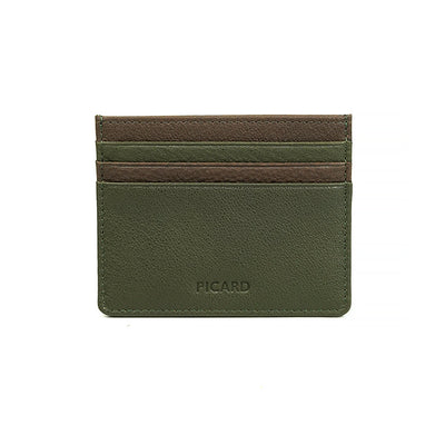 Picard Dallas Leather Card Holder (Khaki-Cafe)