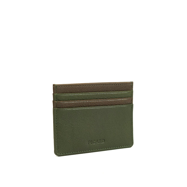 Picard Dallas Leather Card Holder (Khaki-Cafe)