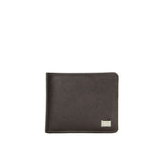 Picard Saffiano Men's Bifold Leather Wallet with Card Window (Cafe)