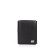 Picard Saffiano Bifold Leather Wallet with Card Window (Black)