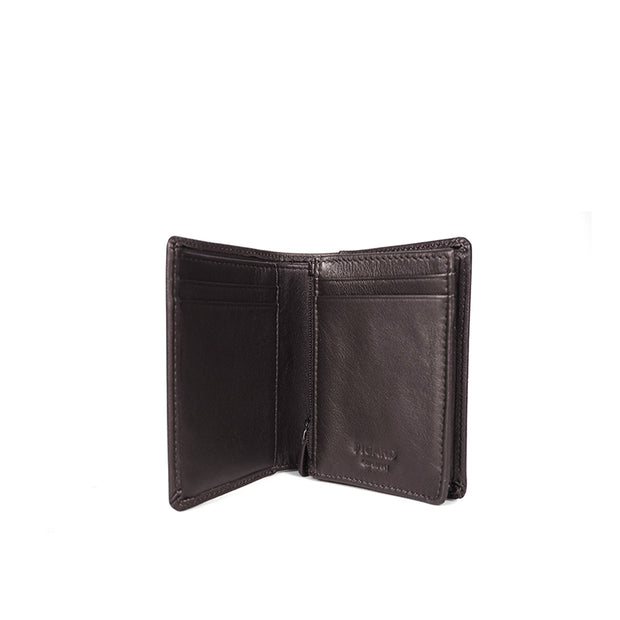 Picard Saffiano Bifold Leather Wallet with Card Window (Cafe)