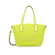 Picard Knitwork Ladies Tote Bag with detachable strap (Lime Yellow)