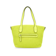 Picard Knitwork Ladies Tote Bag with detachable strap (Lime Yellow)