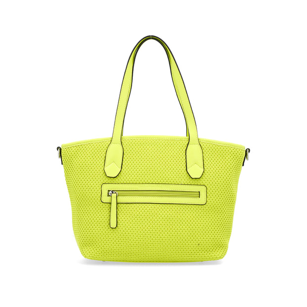 Picard Knitwork Ladies Tote Bag with detachable strap (Lime Yellow)