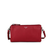 Picard Bingo Ladies  Triple Compartment Leather  Sling Pouch (Red)