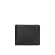 Picard Brooklyn Men's Bifold Leather Wallet with Window Slot (Black)