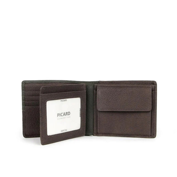Picard Dallas Men's Leather Flap Leather Wallet (Khaki)