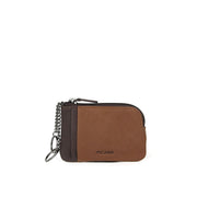 Picard Dallas Leather Coin Pouch with Key Ring (Tan)