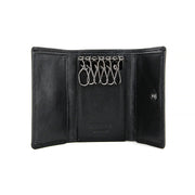 Picard Saffiano Key Leather  Holder w/ Dollar Compartment (Black)