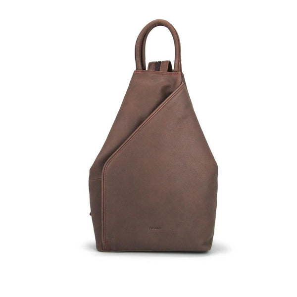 Picard Buffalo Ladies  Large Curved Leather Backpack (Cafe)