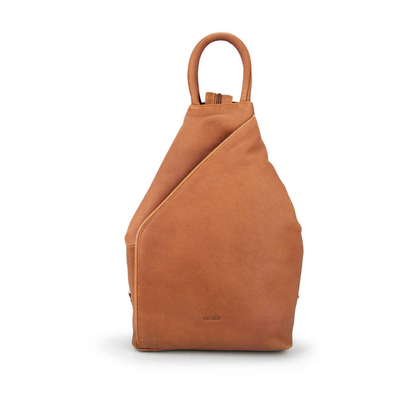 Picard Buffalo Ladies  Large Curved Leather Backpack (Tan)