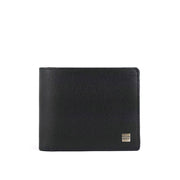 Picard Charles Men's Bifold Leather Flap Wallet with Coin Pouch (Black)