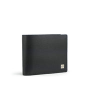 Picard Charles Men's Bifold Leather Flap Wallet with Coin Pouch (Black)